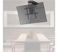 Motorized Ceiling TV Mount Bracket - Flip Down 0-85° Hidden Drop Down Lift for 50-90 Inch TVs Adjustable Height Space-Saving Solut for Home Theater