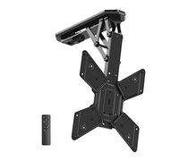 Motorized Ceiling TV Mount, Electric Lift for 32-55 Inch TVs, Adjustable Angle 0-75 Degrees, Heavy-Duty Support, Ideal for Home Theater and Entertainment Setup