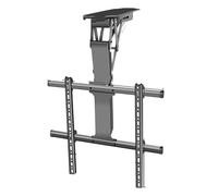 Motorized Ceiling TV Mount Electric Telescopic Lift for 50 75 inch TVs Automatic 0 85° Adjustable Space Saving Hidden TV Support Foldable Design