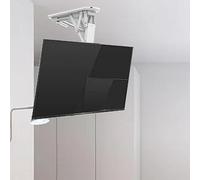 Motorized Ceiling Tv Mount - Motorized Tv Wal Mount,for 32-70 Motorized Tv Mount,with Remote Control Ceiling Folding Retractable Bracket, Electric Tv Lift,Easy to in,Black (White)