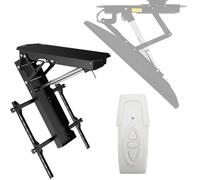 Motorized Ceiling TV Mount - Silent Electric Flip Down TV Mount for 32''-65''/50''-90'' Screens, Remote Control, Max VESA 600x600mm, 0-75° Angle Adjustment(50-90 inch)