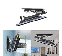 Motorized Ceiling TV Mount with Adjustable Angle and Hidden Drop Down Feature, Electric Auto Lifting Mechanism for Seamless Viewing Experience