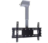 Motorized Ceiling TV Mount with Remote, Adjustable Electric Drop Down Bracket for 26-70 inch TVs, Home Theater Ceiling Mount