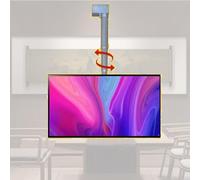 Motorized Ceiling Tv Mount With Remote Control - 360°Rotation Electric Tv Lift For 32-70 Inch Tvs, Telescopic Auto-Lift Tv Stand - Space-Saving Solution,39.3inch