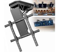 Motorized Ceiling TV Mount with Remote Control, Adjustable Height Electric Lift for Home Theaters and Space-Saving Solutions