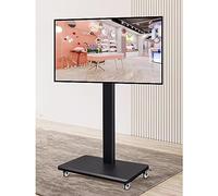 Motorized Ceiling TV Mount with Remote Control, Adjustable Height Electric Lift for Low Profile TVs, Universal Bracket with Two Installation Methods