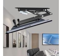 Motorized Ceiling TV Mount with Remote Control & Switch, Electric TV Lift for 32-70 Inch TVs, Wall & Ceiling Installation, Adjustable TV Bracket