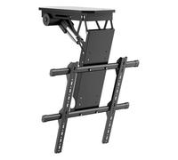 Motorized Ceiling Tv Stand - Motorized Tv Lift is Suitable for 50 to 90 Inch Tvs,0-85° Flip Down Motorised Tv Bracket,Electric Tv Ceiling Mount with Remote Control and Switch