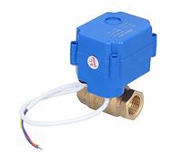 Motorized Electric Ball Valve with Brass Construction - DC 3V to 6V 3 Wire 2 Point Control - Automatic Fail Safe Return - Switch Indication - 3 to 5 Second Operating Time