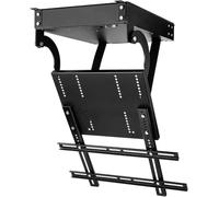 Motorized Electric Ceiling TV Mount Bracket, Remote Control Flip Down TV Lift for 32-70 Inch TVs, Pitched Roof Compatible, Ideal for Home Theater and Space-Saving Solutions