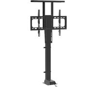 Motorized Electric Ceiling TV Mount - Hideable Design for 32-57 Inch TVs, Adjustable Bracket, Black Finish, Fits 575-1225mm - Ideal for Modern Homes