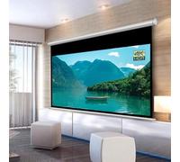 Motorized Electric Projector Screen with Remote Control, 72 Inch, 4:3/16:9, 4K HD, Ideal for Home Theater and Office Use