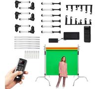 Motorized Electric Roller Background Support System Kit with Remote Control for Photo Studio Backdrop Mounting