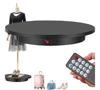 Motorized Electric Turntable Photography Display Stand, 360° Rotating Platform, Remote Control, 42cm Diameter for Professional Product Displays