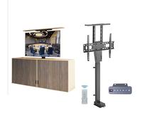 Motorized Electric Tv Lift Stand - Adjustable Tv Mount Bracket For 32-50 Inch Tvs, Hidden Cabinet Design, Supports Up To 60Kg, Fast Travel In Under 40 Seconds,32, 50in Tv