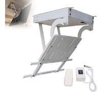 Motorized Flip Down TV Ceiling Mount, Heavy Duty Supports 132lbs, Remote Controlled, for 32-84" Screens, Flat & Pitched Ceiling