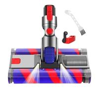 Motorized Floor Brush Head Replacement Soft Double Roller, Compatible for Dyson, V7 V8 V10 V11 V15, Vacuum Cleaner Cleaning Attachment Parts