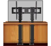 Motorized LCD TV Floor Stand - Adjustable Telescopic TV Bracket with Remote Control & Smart Memory Fits 55" to 100"/120" TVs Auto Lifting for Easy Viewing