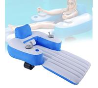 Motorized Pool Lounger Electric Propeller Float 360 Rotating Rechargeable Drift Boat for Adults Lakes Parties Waterproof Comfortable Relaxation Luxury Water Sport Adventure Essential Accessory