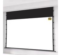 Motorized Projection Screen, Electric Tab-Tensioned 16:9 for Home Theater, Schools, and Conferences, 84 Inch