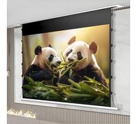 Motorized Projection Screen, Wall-Mountable or Ceiling-Mountable, Suitable for Short-Throw Projectors, 4K Ultra HD Home Theater Experience