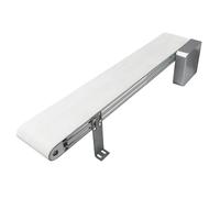 Motorized PVC Conveyor Belt with Speed Control for Industrial Transport Small Assembly Line Packaging Adjustable Speed Efficient Material Handling