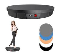 Motorized Rotating Display Stand 220 lbs Capacity Electric Turntable for Product Photography Large Platform with Remote Control & 5 PVC Backgrounds