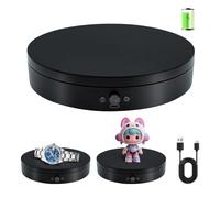 Motorized Rotating Display Stand 7.87inch, 17.6lbs Load Spinning Display Stand, 360 Electric Motorized Turntable for Photography, Rotating Platform, Rotating Display Base for Jewelry, Cake, 3D Scan