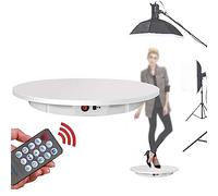 Motorized Rotating Display Stand with Remote Control, 23.6inch/330LB Load Heavy Duty, 360 Degree Electric Rotating Turntable for Photography Products Display Photography Turntable
