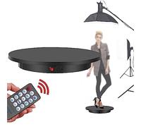 Motorized Rotating Display Stand with Remote Control, 23.6inch/330LB Load Heavy Duty, 360 Degree Electric Rotating Turntable for Photography Products Display Photography Turntable