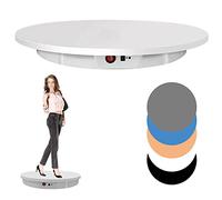 Motorized Rotating Display Stand with Remote Control, Electric Turntable for Product Photography 220lb Capacity, Large Motorized Platform Turntable with 5 PVC Photography Turntable