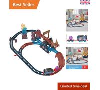 Motorized Toy Train Set Crystal Caves Adventure with Thomas, Tipping Bridge &...