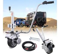 Motorized Trailer Mover Jack 12V 350W for Heavy Duty Forward and Reverse Movement, Supports Up to 2270KG, Ideal for Boat and Caravan with Solid Rubber Wheel