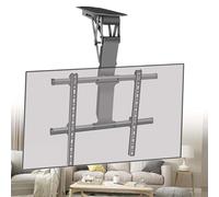 Motorized TV Ceiling Mount - Adjustable Bracket for 50-90 Inch Screens, Remote Control & Switch Included, Wall & Ceiling Installation Support