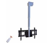 Motorized TV Lift Bracket with Remote Control, 90-Degree Flip for Ceiling Mounting, Ideal for Large Screen Entertainment Setup