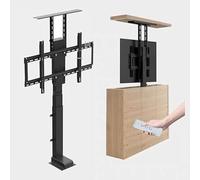 Motorized TV Lift Bracket with Remote Control, Adjustable for Cabinets, Quick Setup Under 40 Seconds, Ideal for 42-70 Inch TVs