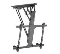 Motorized TV Lift Flip Ceiling Down Mount | Remote Control Electric Folding Ceiling Bracket 17-75 Inch(17-37 inches)