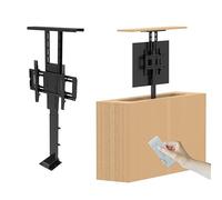 Motorized TV Lift for 32"-70" TVs, Remote Control Mechanism, Heavy-Duty 80kg/176.3lbs Capacity, Compact Mount Bracket for Home Theater and Space-Saving Solutions