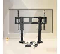 Motorized TV Lift for 55-120 Inch TVs Remote Control Adjustable Bracket Dual Motor 150cm Travel Supports Up to 130kg/286lbs Perfect for Home Theater Setup