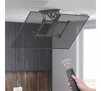 Motorized Tv Mount - Adjustable Ceiling TV Mount Bracket, 0-75° Downward Flip, ±90° Left/Right Rotation Electric TV Lift, TV Wall Brackets and Tilt Mount Brackets Fits 40-70 Inch T