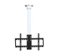 Motorized Tv Mount - Adjustable Height Ceiling Mount With Remote Control, Memory Settings, Fits 26-70" Tvs, Vertical & Ceiling Installation, Stylish White Finish,White