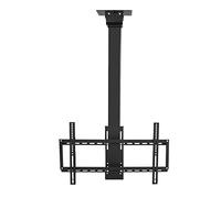Motorized Tv Mount - Adjustable Height Ceiling Mount With Remote Control, Memory Settings, Fits 26-70" Tvs, Vertical & Ceiling Installation, Stylish White Finish,Black