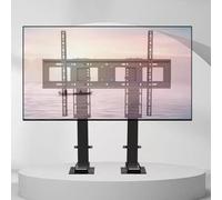 Motorized TV Mount, Electric Height Adjustable TV Lift with Remote, Dual Motor Lifting Stroke 150cm, for 55-120in TVs Up to 130kg