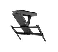 Motorized TV Mount - Electric TV Ceiling Mount, Electric TV Lift Bracket With Remote Control, For Large Screen TVs With 32-65 Inches, 0-85° Swivel, Load Capacity 40kg, Altitude Memory