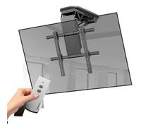 Motorized TV Mount for Ceiling/Wall Adjustable 0-85° Remote Control & Switch Fits 50-90 Inch TVs Easy Installation Electric Flip TV Bracket