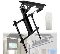 Motorized TV Mount with Remote Control 0-75° Adjustable Angle for Ceiling and Wall Installation Perfect for Large Screen TVs Heavy-Duty Design for Maximum Stability