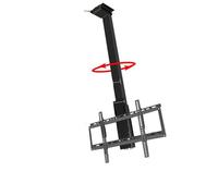 Motorized TV Mount with Remote Control, 360° Rotation and Drop Down Lift for 32-75 Inch TVs, Ideal for Wall, Floor, or Ceiling Installation