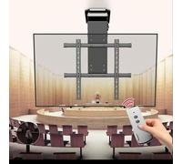 Motorized TV Mount with Remote Control, Electric Lift for Ceiling and Wall Installation, Solves Space and Viewing Angle Issues