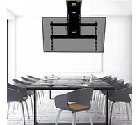 Motorized TV Mount with Remote for 32-65 Inch TVs, Electric Ceiling Bracket, Adjustable Angle 0-85°, Heavy Duty TV Support for Home Theater & Office