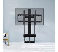 Motorized TV Stand for 37-75 Inch LCD TVs - Adjustable Floor Mount with Remote Control, Space-Saving Design for Cabinet & Wall Installation, Sleek Modern Style